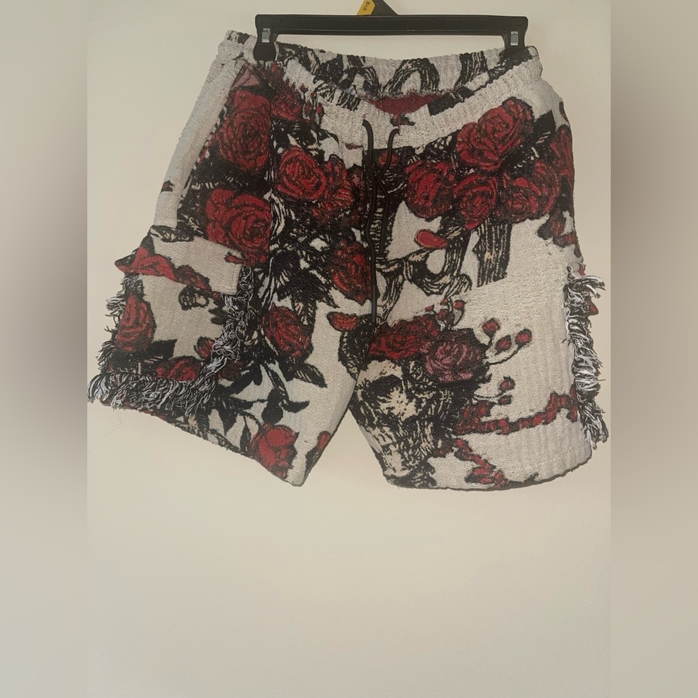 American Stitch Red and Black Floral Men's Shorts